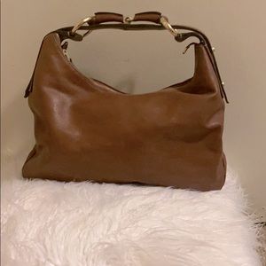Brown leather Gucci bag